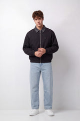 Men's Tomato Store Waterproof Slim Fit Jacket Full-Zip Front Minimal Chest Emblem
