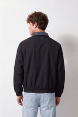 Men's Tomato Store Waterproof Slim Fit Jacket Full-Zip Front Minimal Chest Emblem