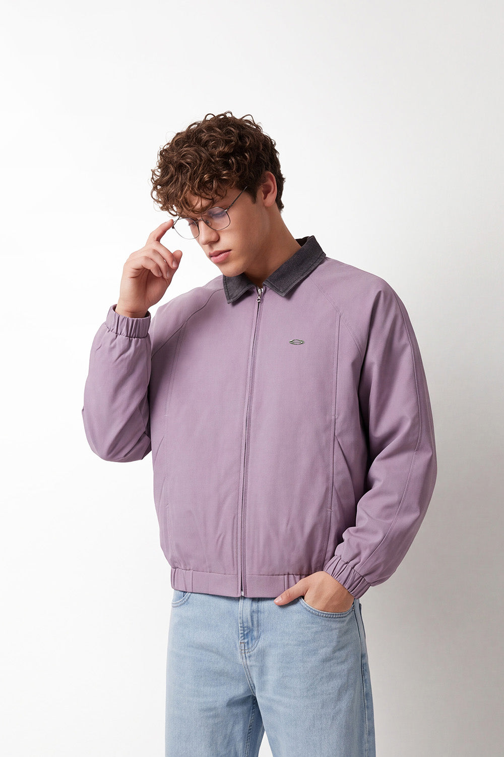 Men's Tomato Store Waterproof Slim Fit Jacket Full-Zip Front Minimal Chest Emblem