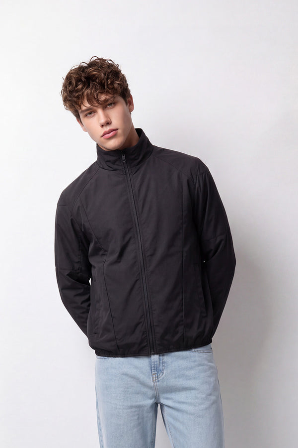 Men's Tomato Store Waterproof Slim Fit Jacket Long Sleeve High Neck Full-Zip