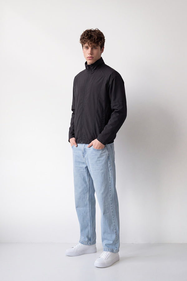 Men's Tomato Store Waterproof Slim Fit Jacket Long Sleeve High Neck Full-Zip
