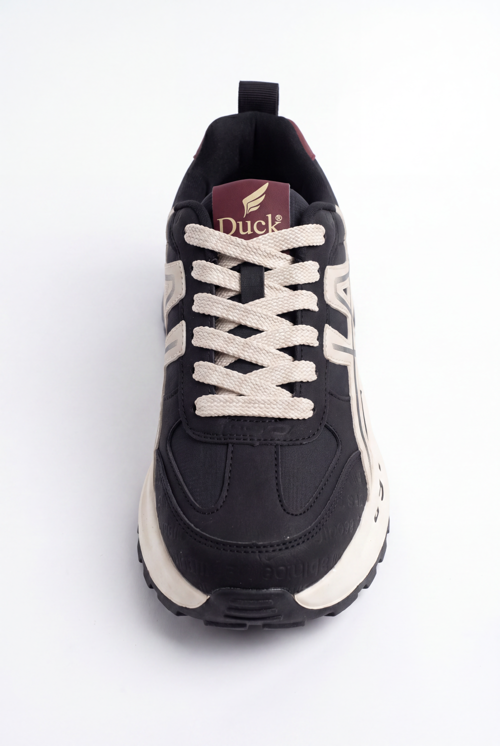 Men’s Tomato Store Retro Sneakers Contrast Panel Details Lace Up Closure Duck Shoes