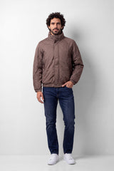Men's Tomato Store Padded Jacket High Neck Snap Zip Front Slim Fit Waterproof