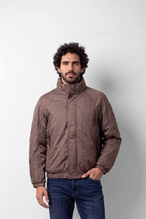 Men's Tomato Store Padded Jacket High Neck Snap Zip Front Slim Fit Waterproof