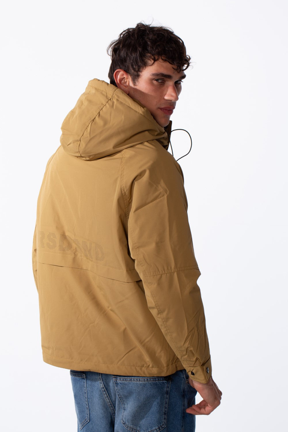 Men's Tomato Casual Waterproof Hood Long Sleeve Jacket