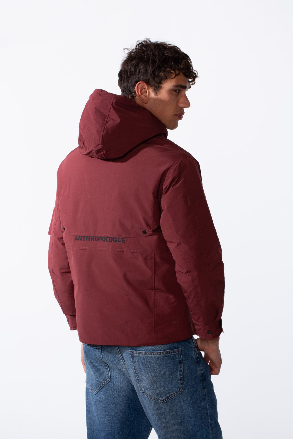 Men's Hood Waterproof Modern Long Sleeve Jacket