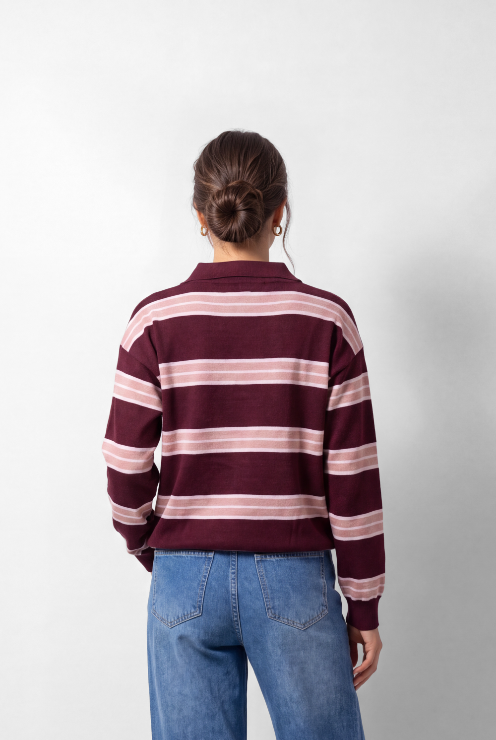 Women's Tomato Store Pullover Polo Collar Button Placket