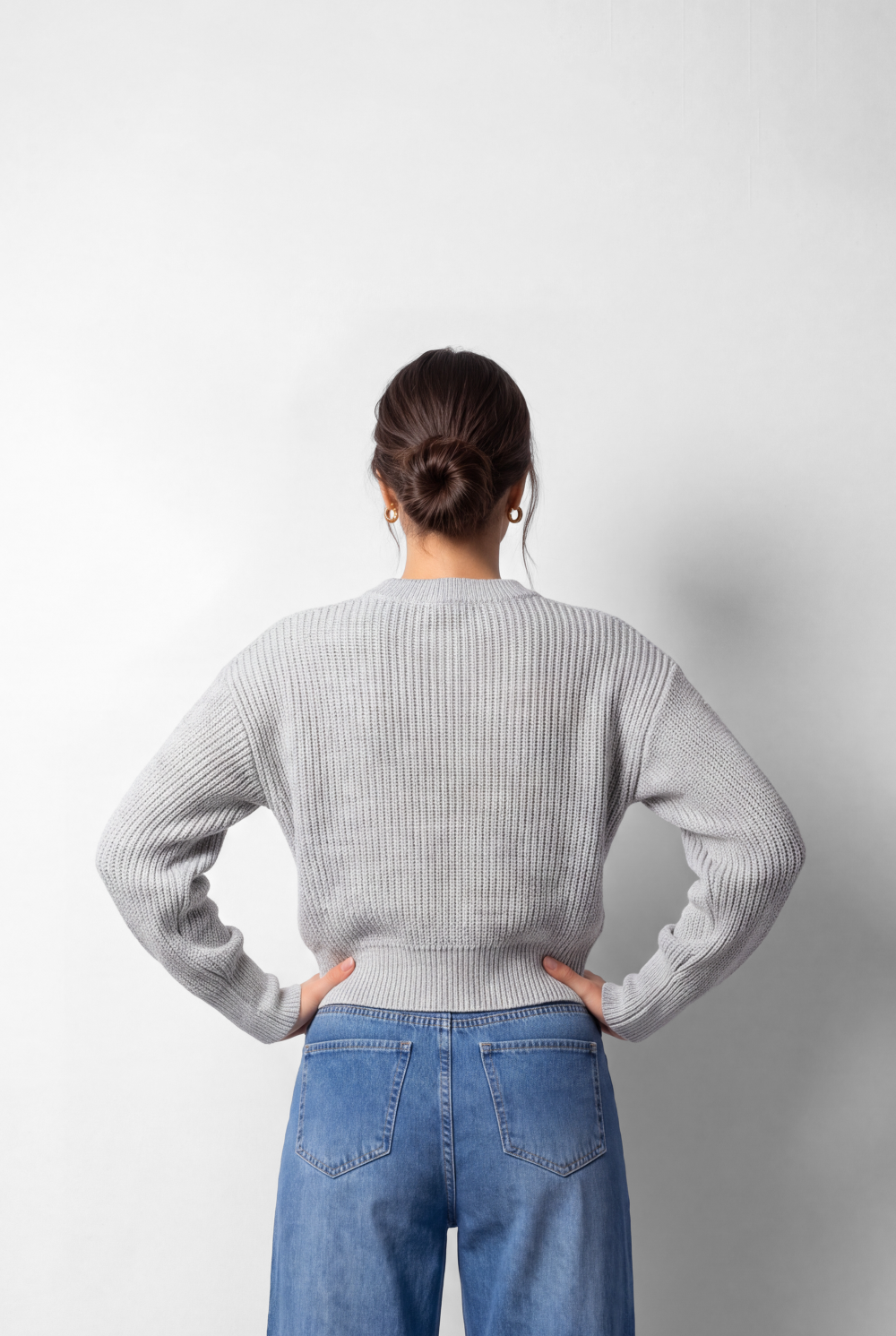 Women's Tomato Store Pullover V-Neck Button Front Ribbed Texture Drop Shoulder