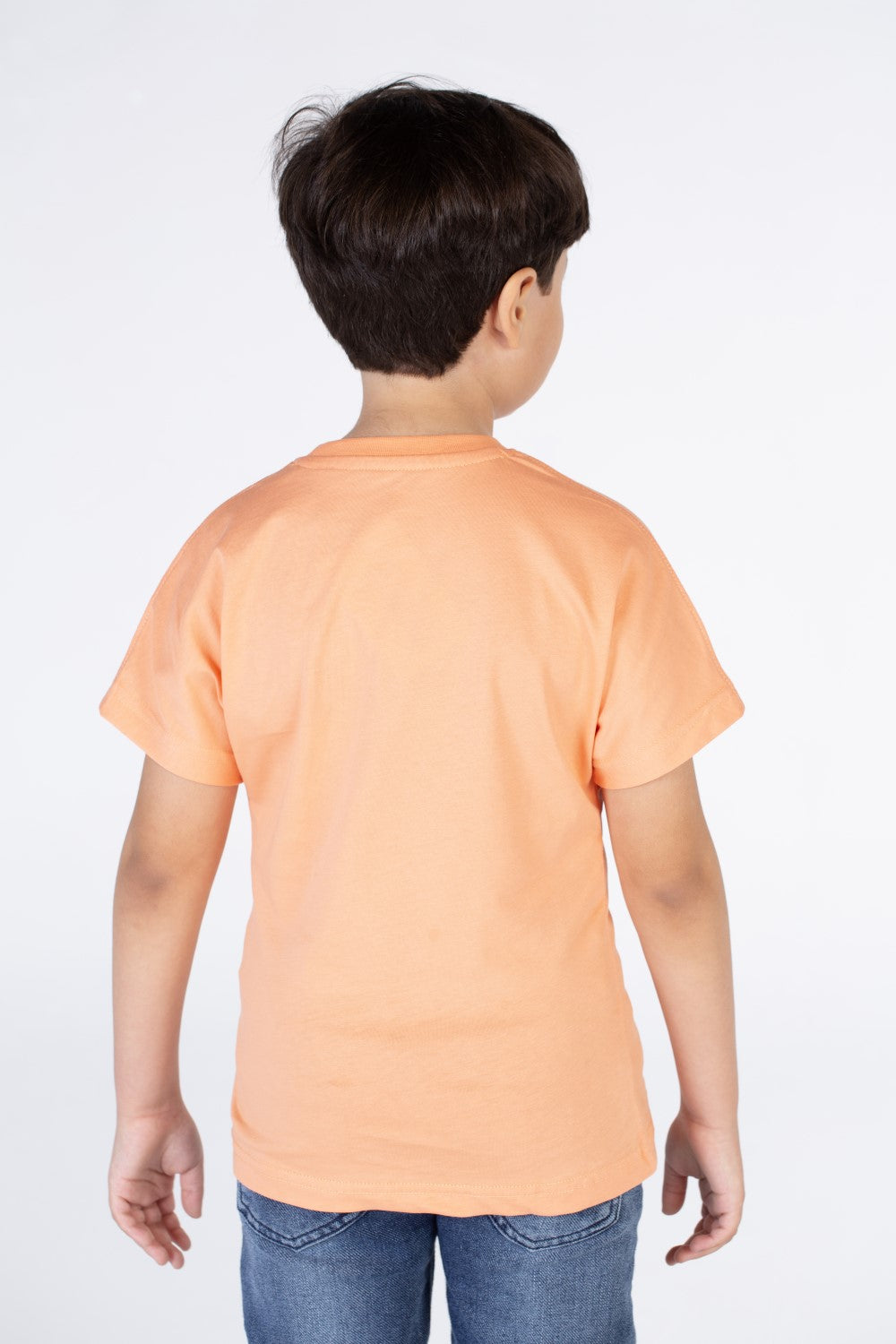 تي شيرت أولاد نصف كم بطباعة جانبية مميزة