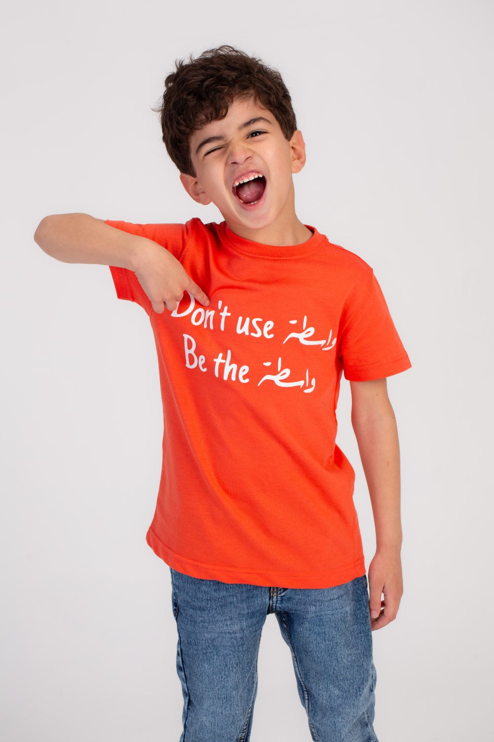 Boy's Front Printed Regular Fit Cotton Over Size T-shirt Crafted For Comfort & Style