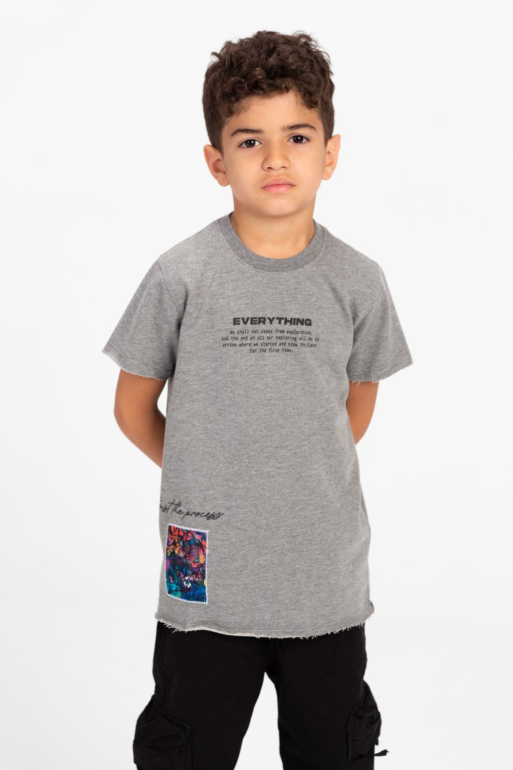 Boy's Graphic Print Short Sleeve T-Shirt