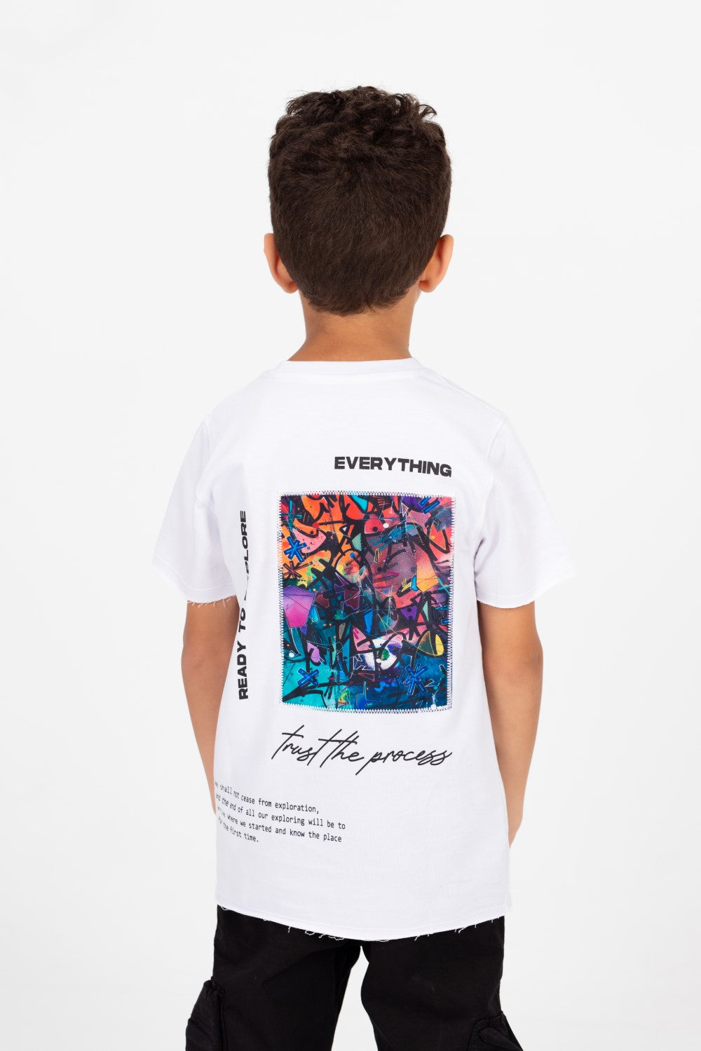 Boy's Graphic Print Short Sleeve T-Shirt