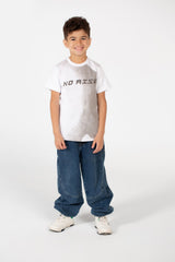 Boy's No Risk Print Half Sleeve T-Shirt