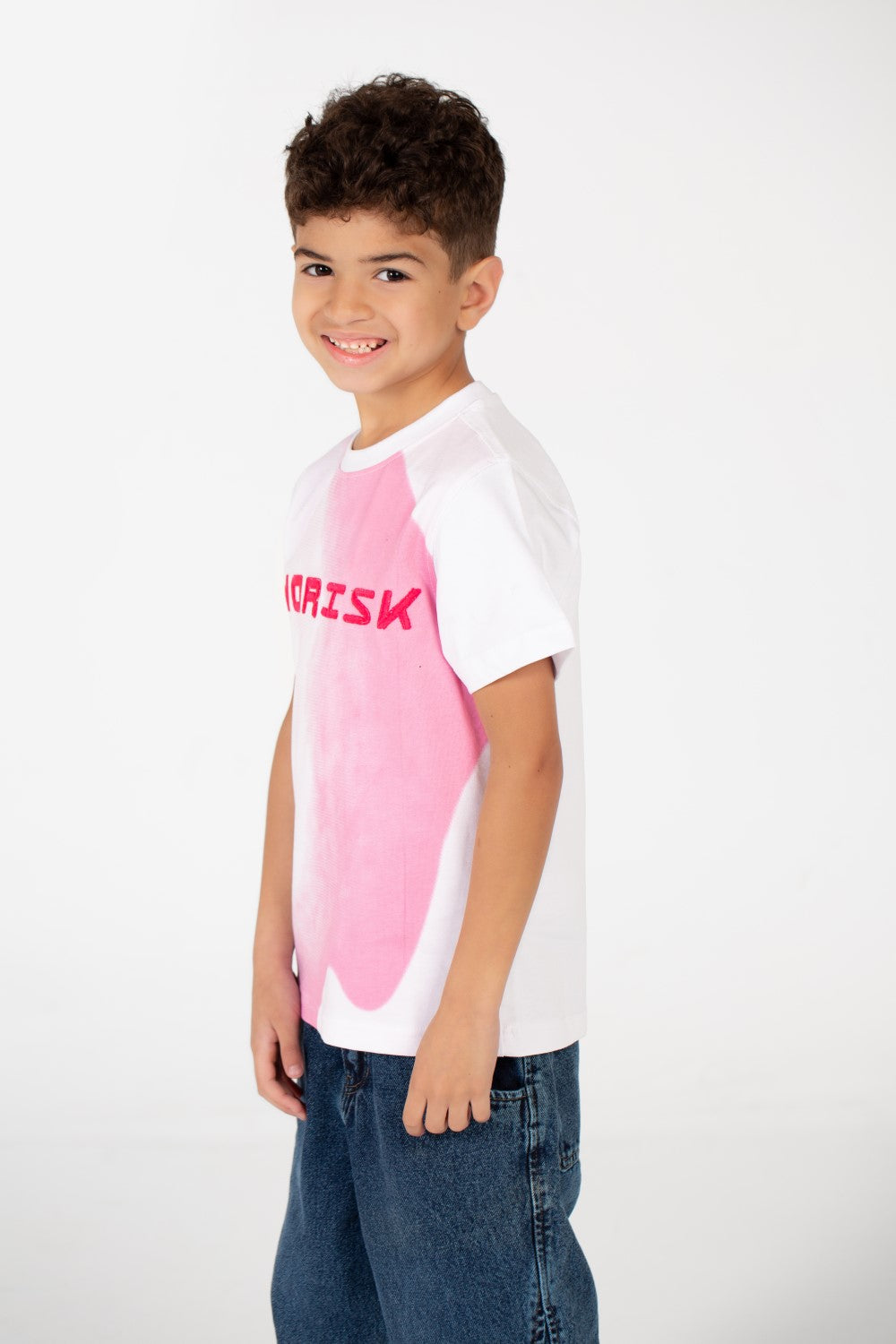 Boy's No Risk Print Half Sleeve T-Shirt