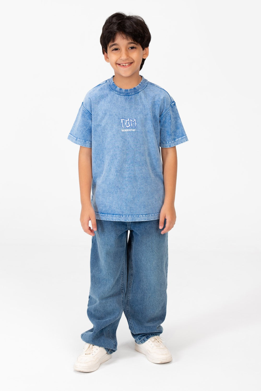 Boy's Tomato Washed Oversized T-Shirt