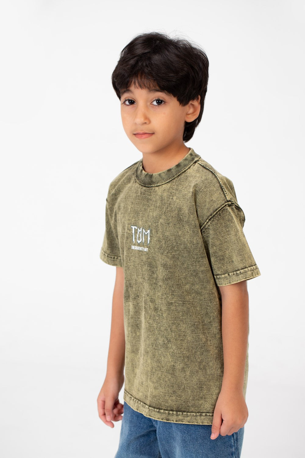 Boy's Tomato Washed Oversized T-Shirt