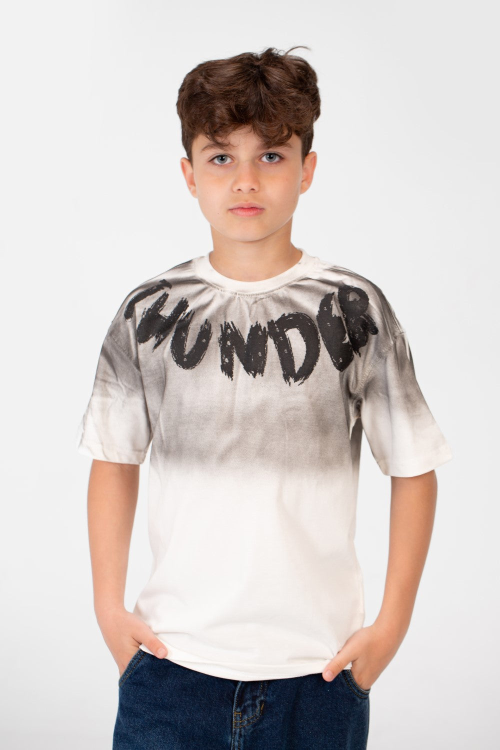 Boy's Oversized Half Sleeved Printed T-shirt