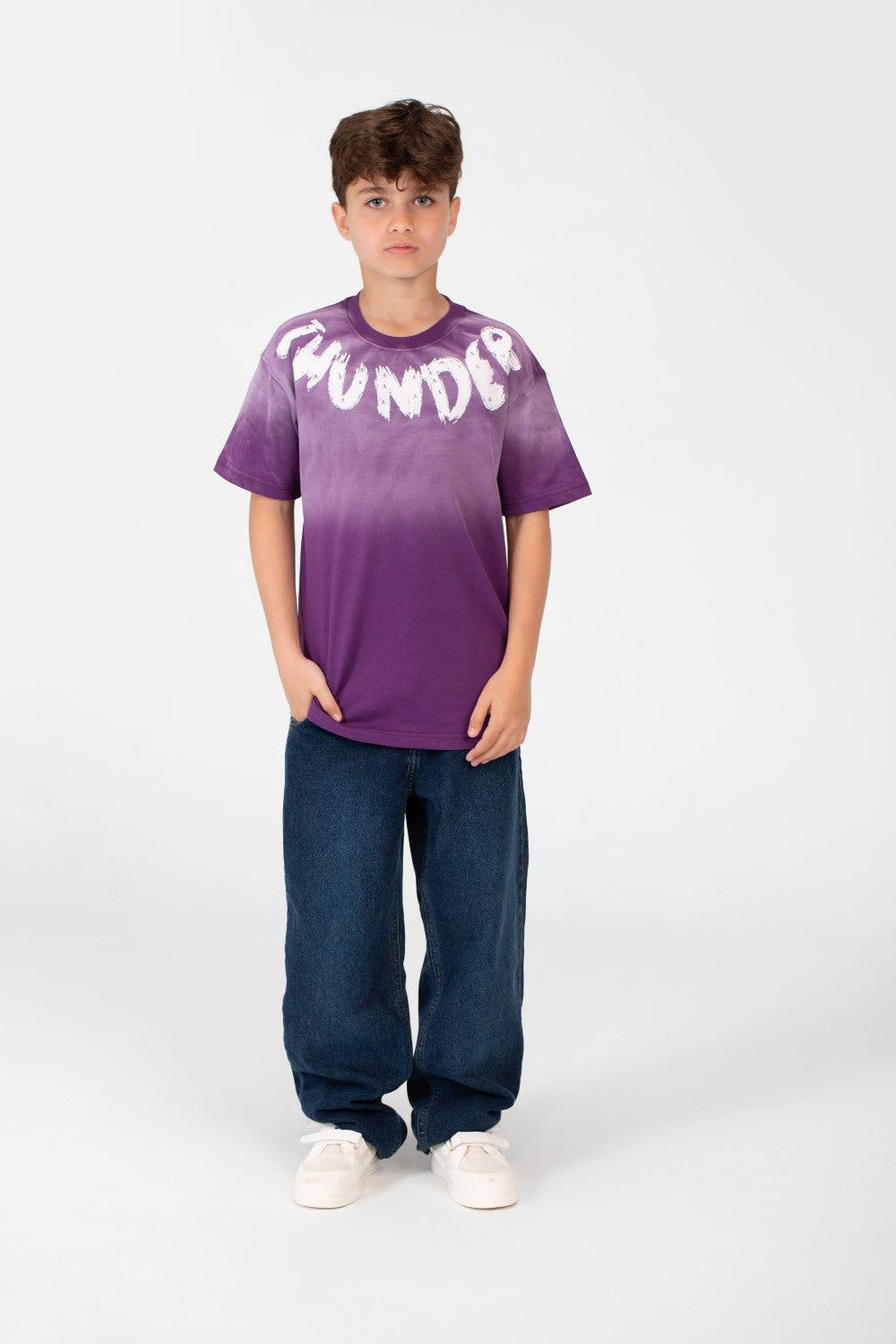 Boy's Oversized Half Sleeved Printed T-shirt