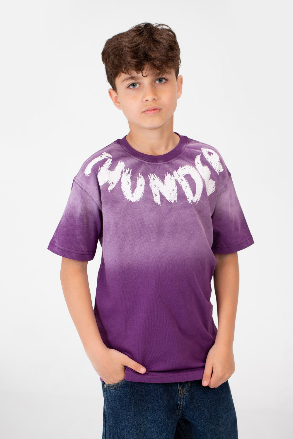 Boy's Oversized Half Sleeved Printed T-shirt