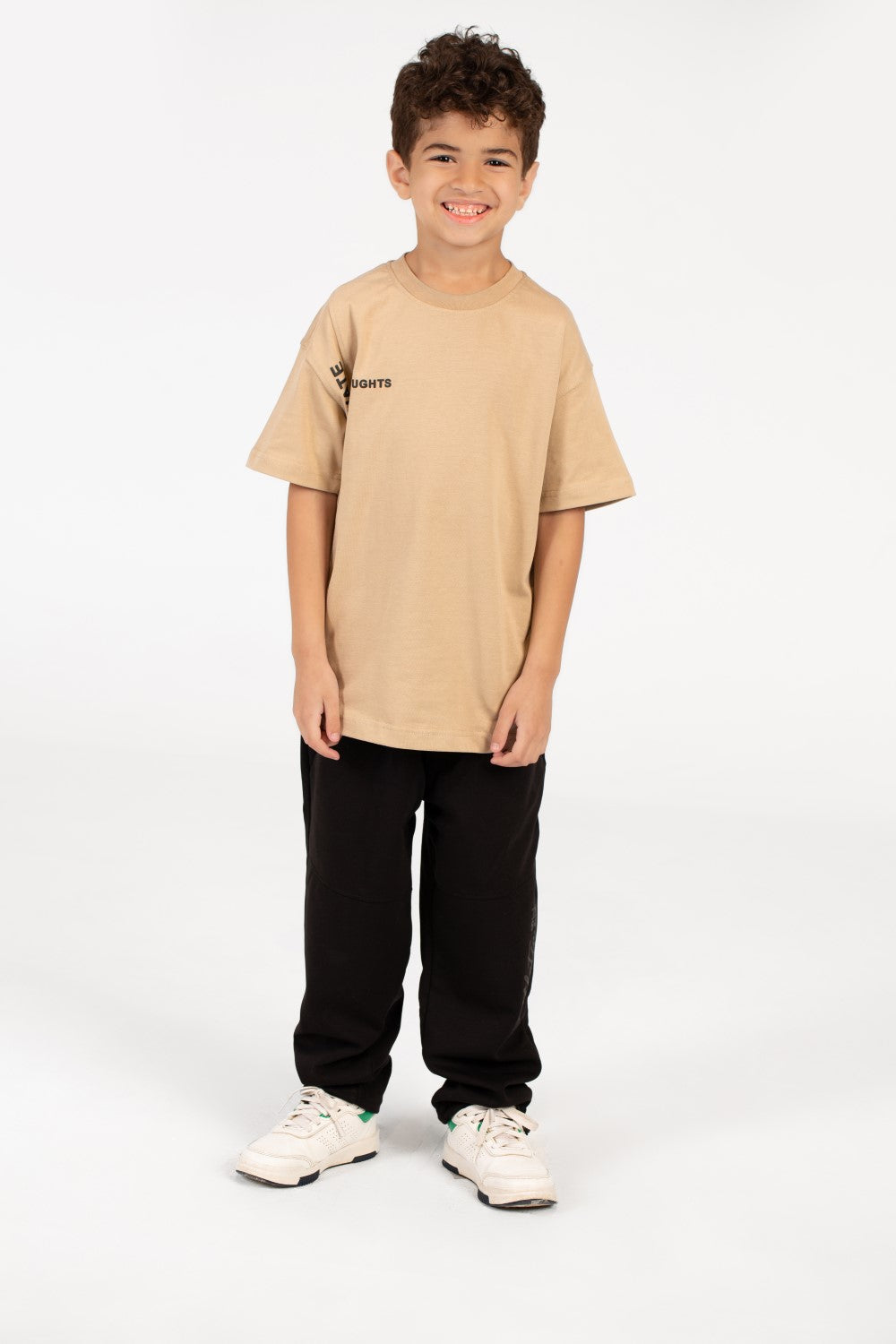 Boy's Half Sleeve Oversized Printed T-shirt