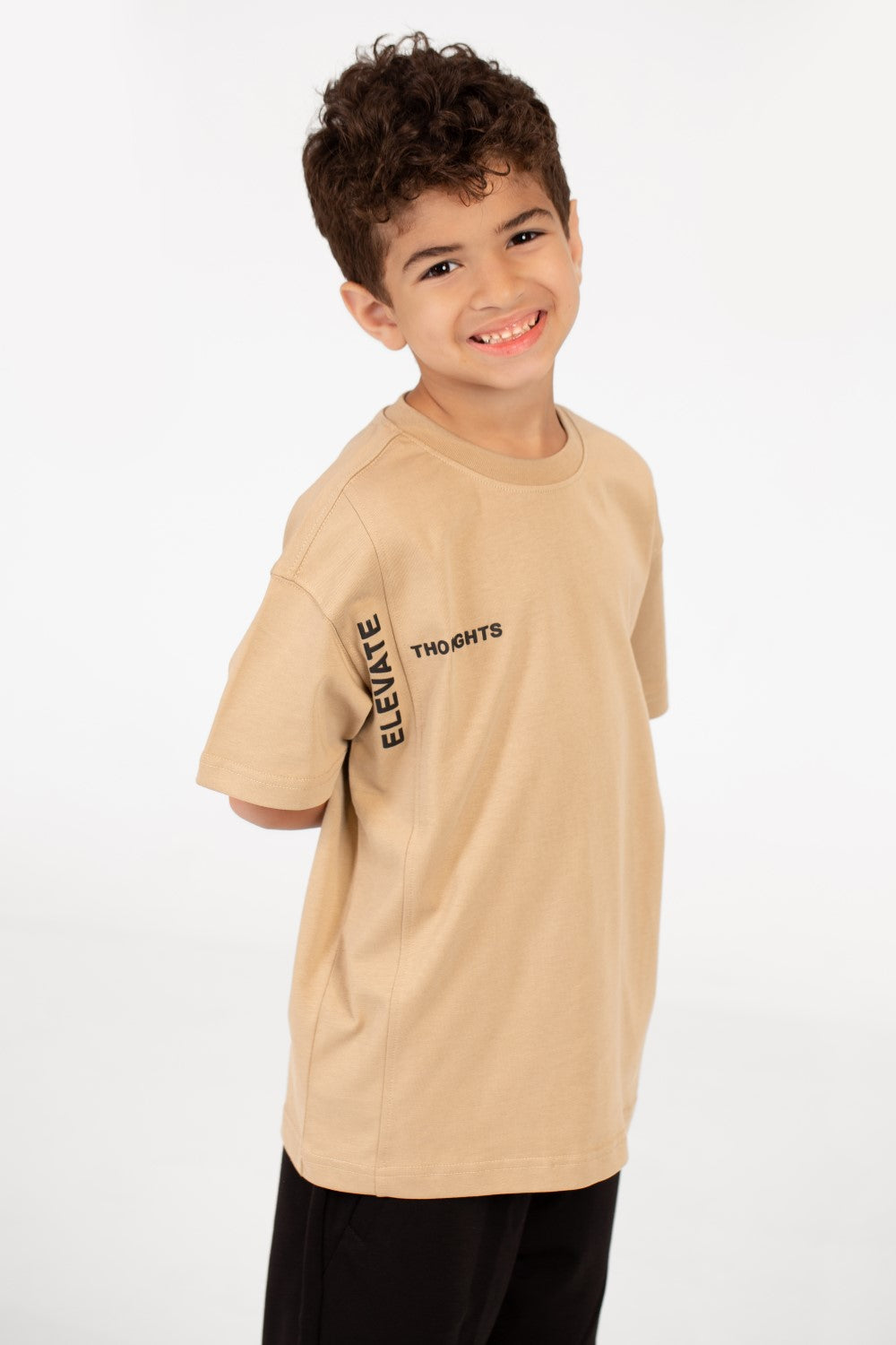 Boy's Half Sleeve Oversized Printed T-shirt
