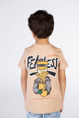 Boys T-shirt With Short Sleeves And A Print On The Front And Back
