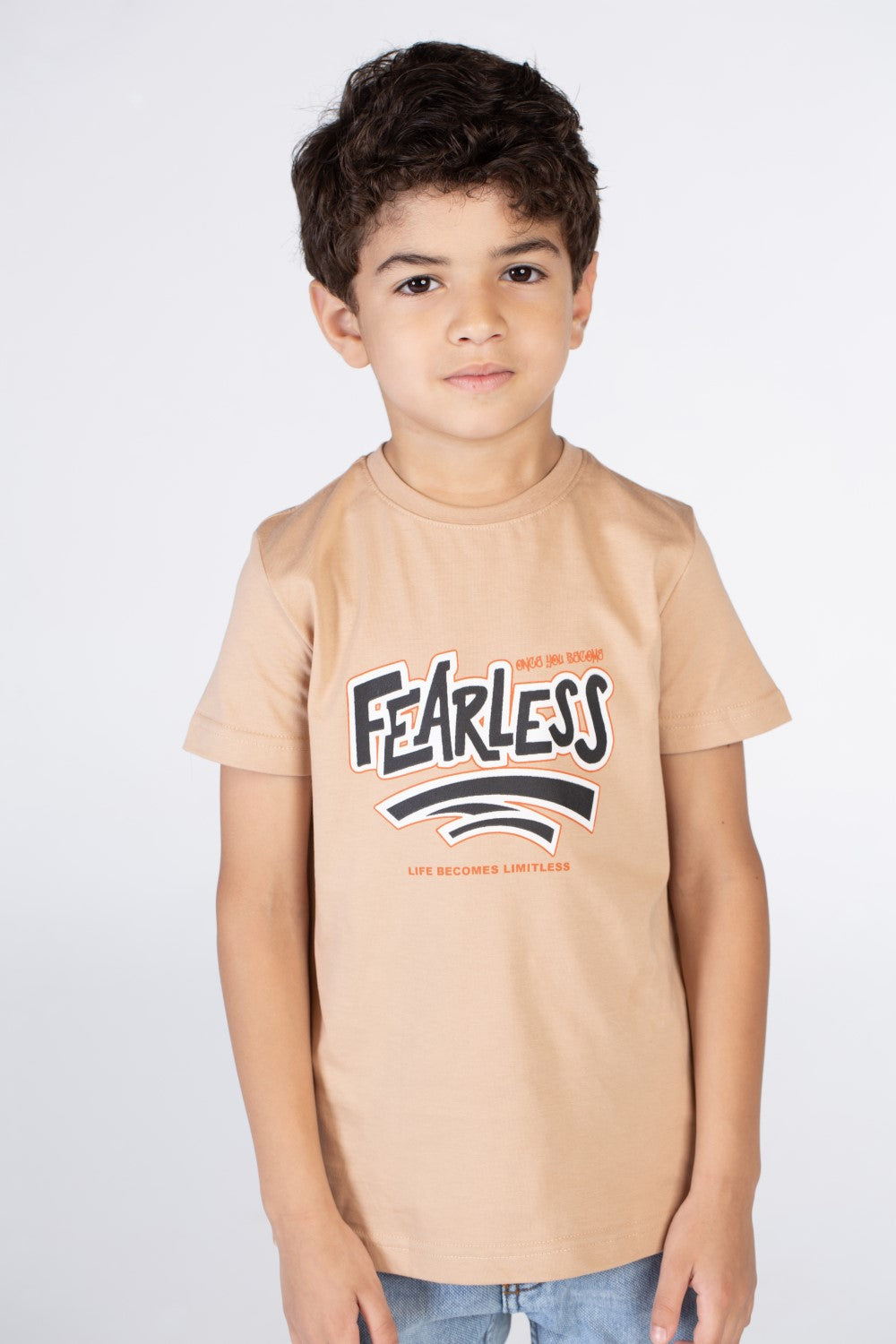 Boys T-shirt With Short Sleeves And A Print On The Front And Back