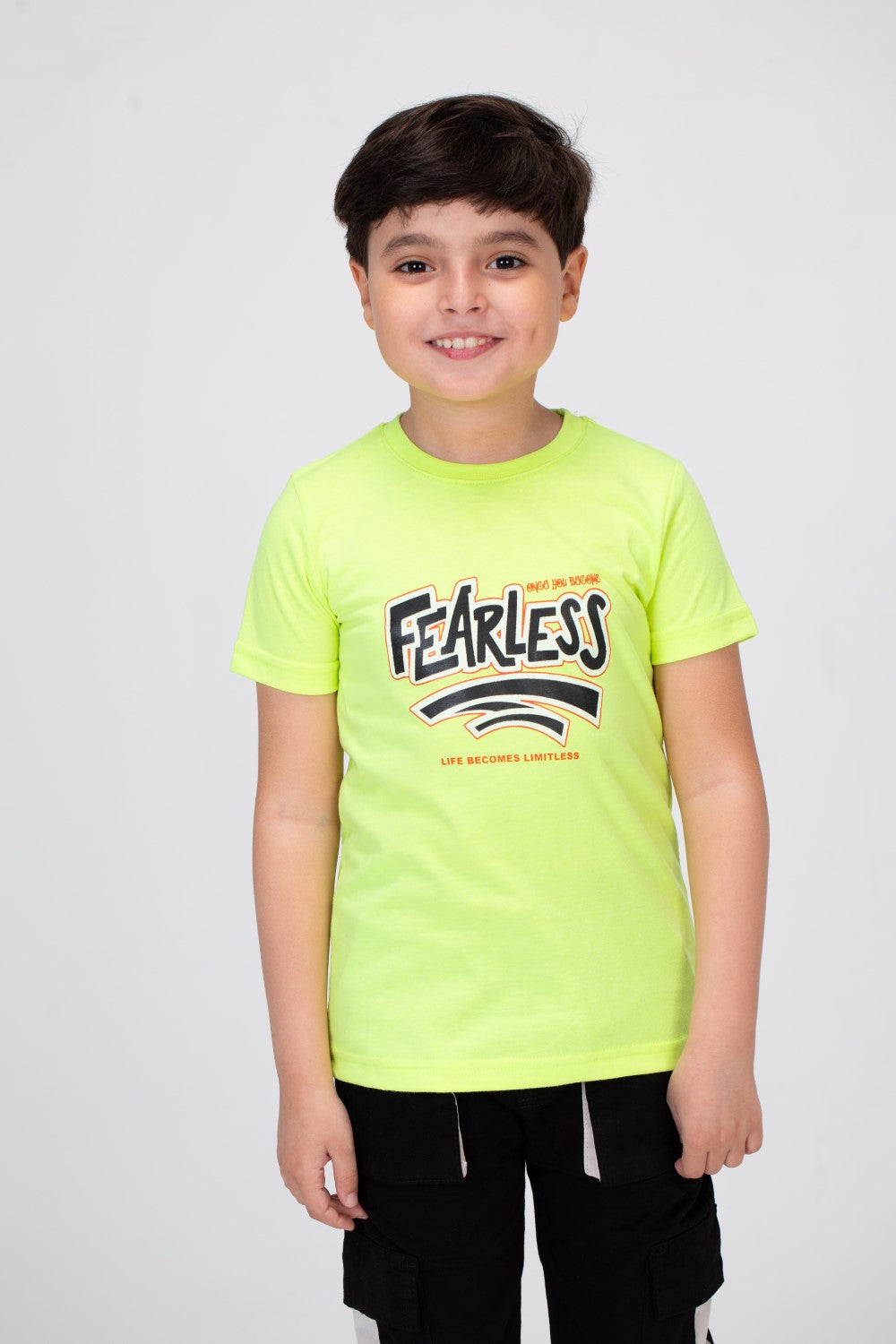 Boys T-shirt With Short Sleeves And A Print On The Front And Back