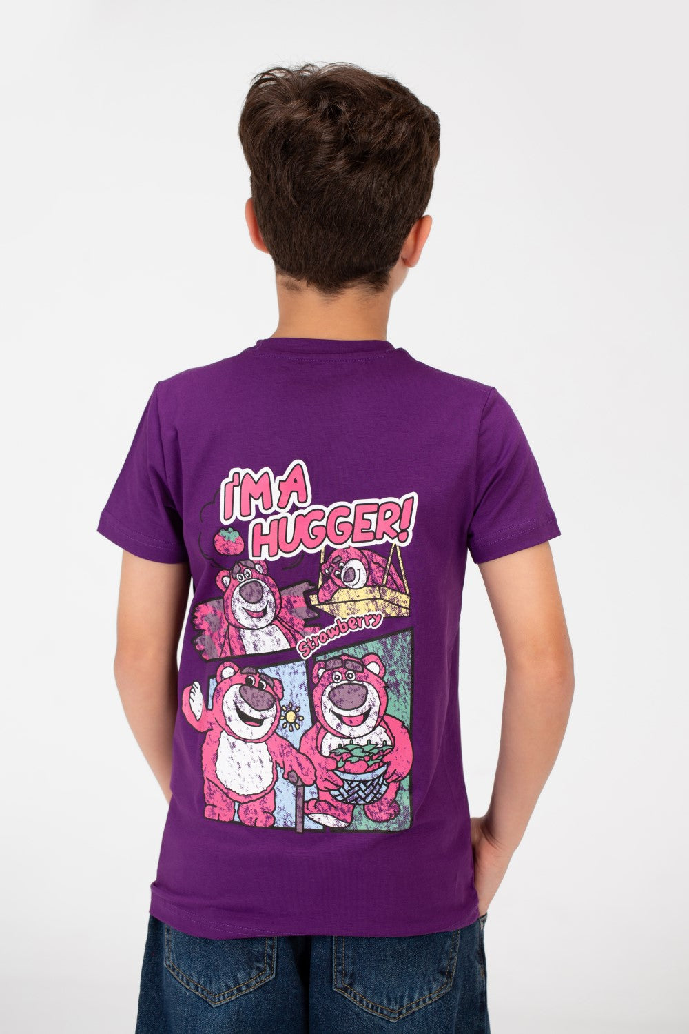 Boys Round T-shirt printed with High Quality Single Lycra Material