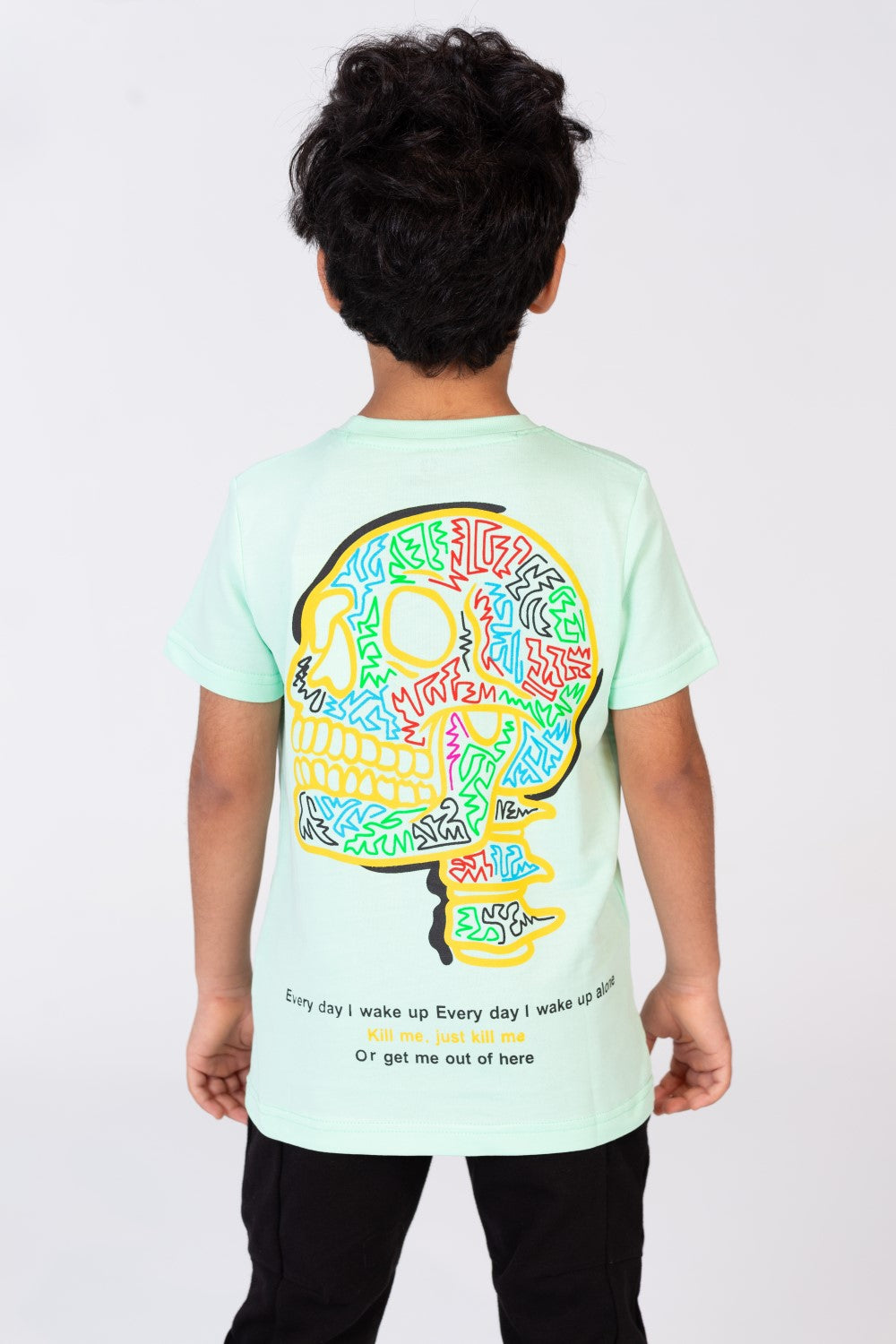 Boys Regular Fit Half Sleeve T-shirt With Round Neck And Practical Material