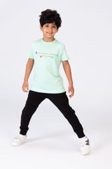 Boys Regular Fit Half Sleeve T-shirt With Round Neck And Practical Material