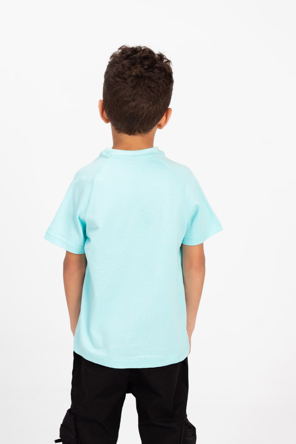 Boys Round Neck T-shirt With Half Sleeves And Front Print