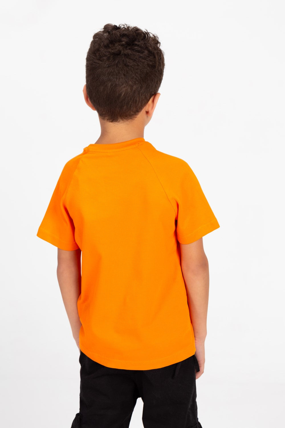 Boys Round Neck T-shirt With Half Sleeves And Front Print