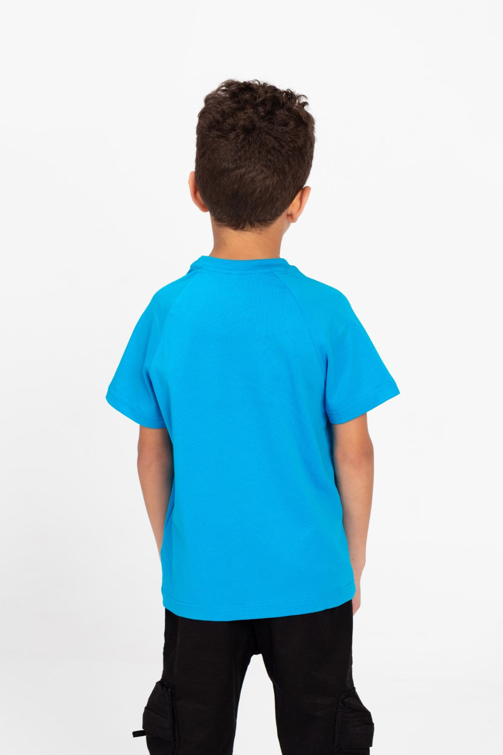Boys Round Neck T-shirt With Half Sleeves And Front Print