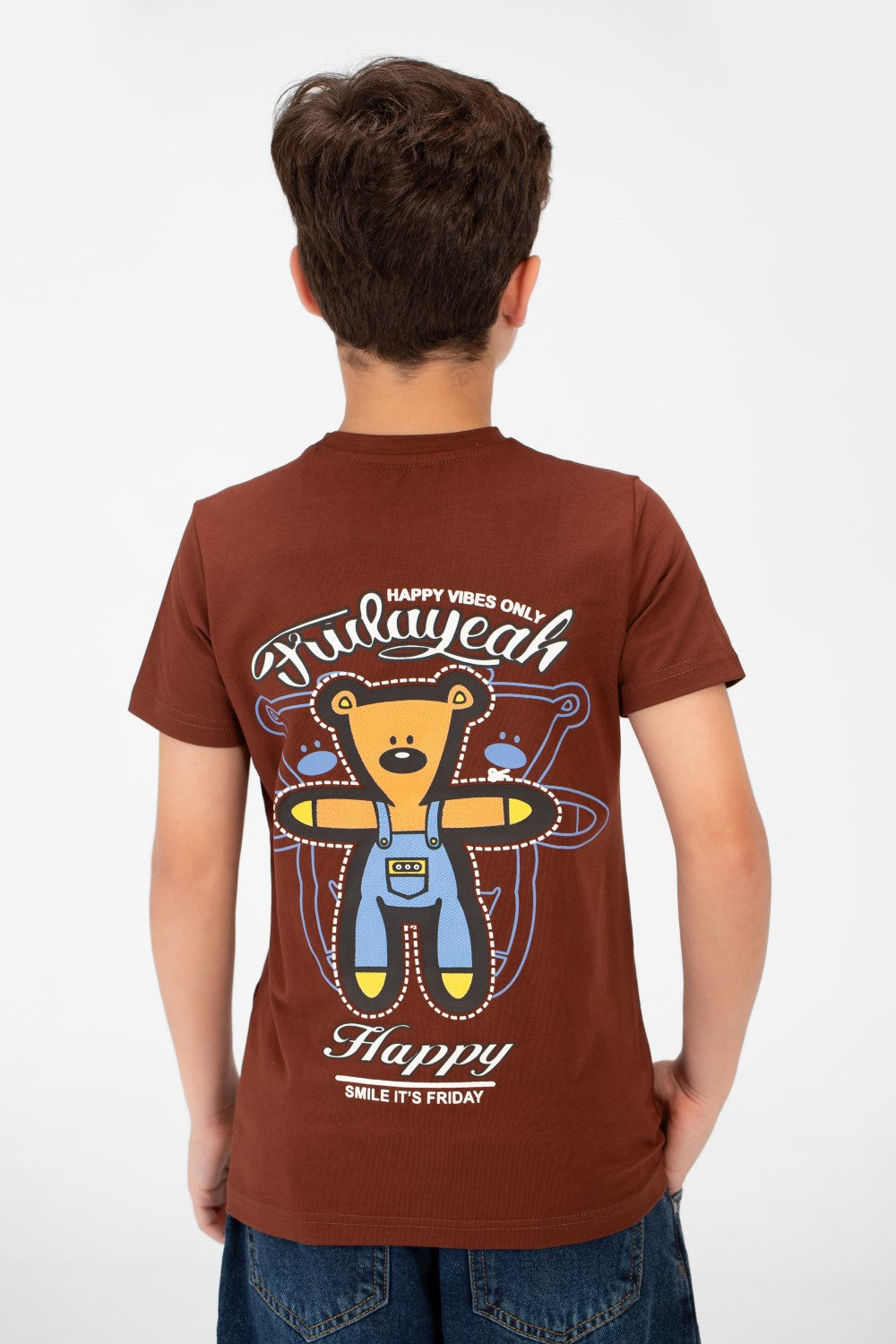 Boy's Graphic Print Half Sleeve T-Shirt