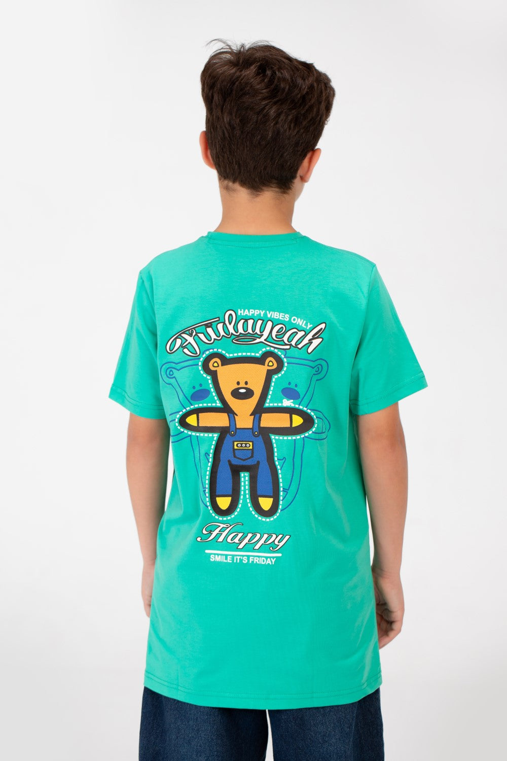 Boy's Graphic Print Half Sleeve T-Shirt