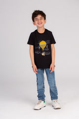 Boy's Regular Fit Front Printed Comfort Cotton Over Size T-shirt Upgrade Your Wardrobe With Tomato Today