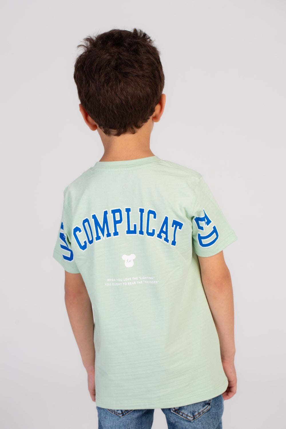 Boy's Chest & Back Printed Regular Fit Made Of Soft Cotton T-shirt Stand Out With Its Unique Front & Back Print