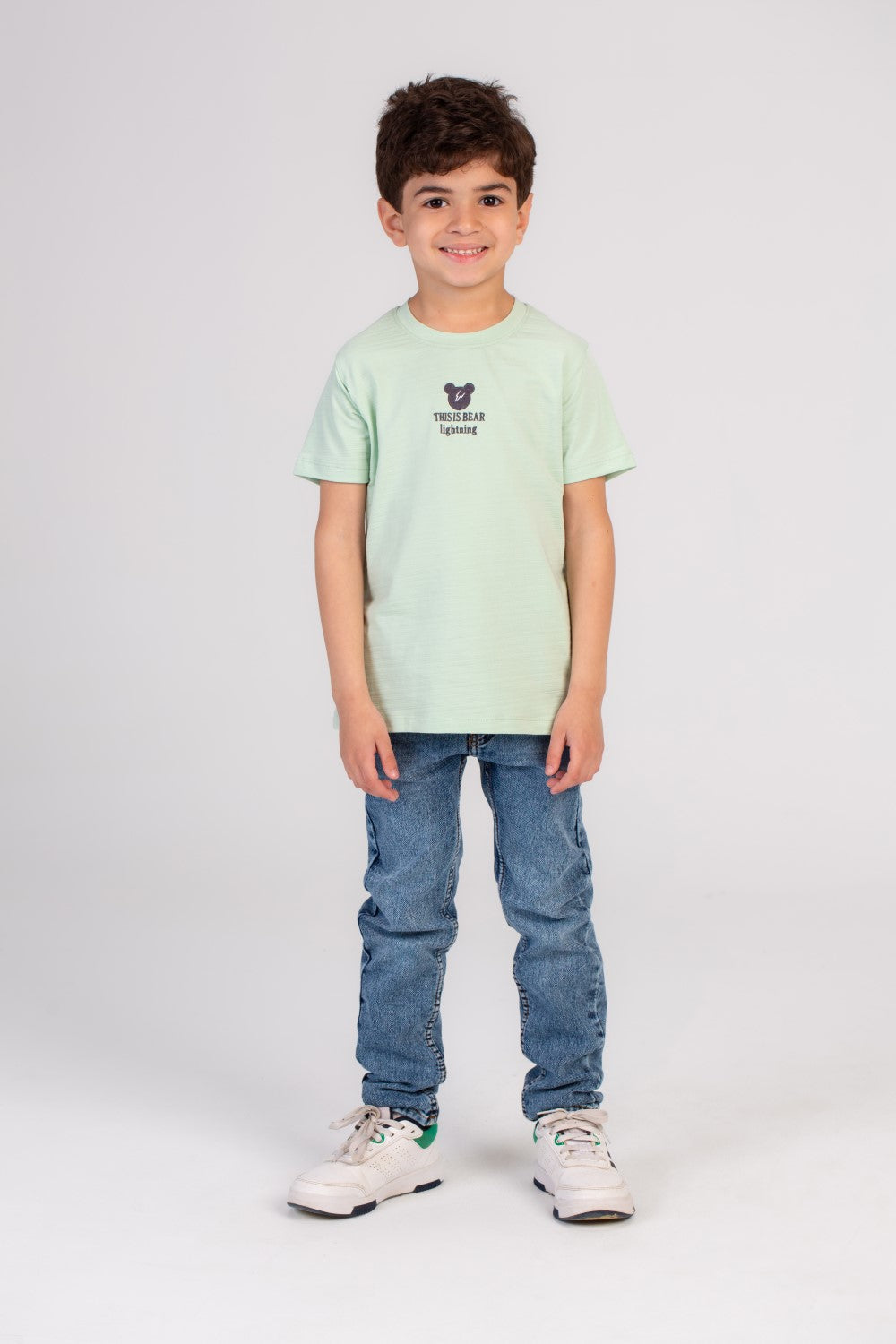 Boy's Chest & Back Printed Regular Fit Made Of Soft Cotton T-shirt Stand Out With Its Unique Front & Back Print
