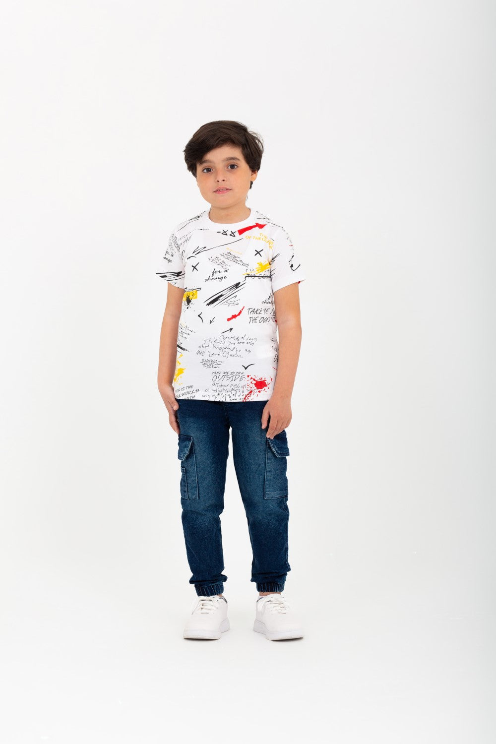 Boys Fully Printed Half Sleeves T-shirt