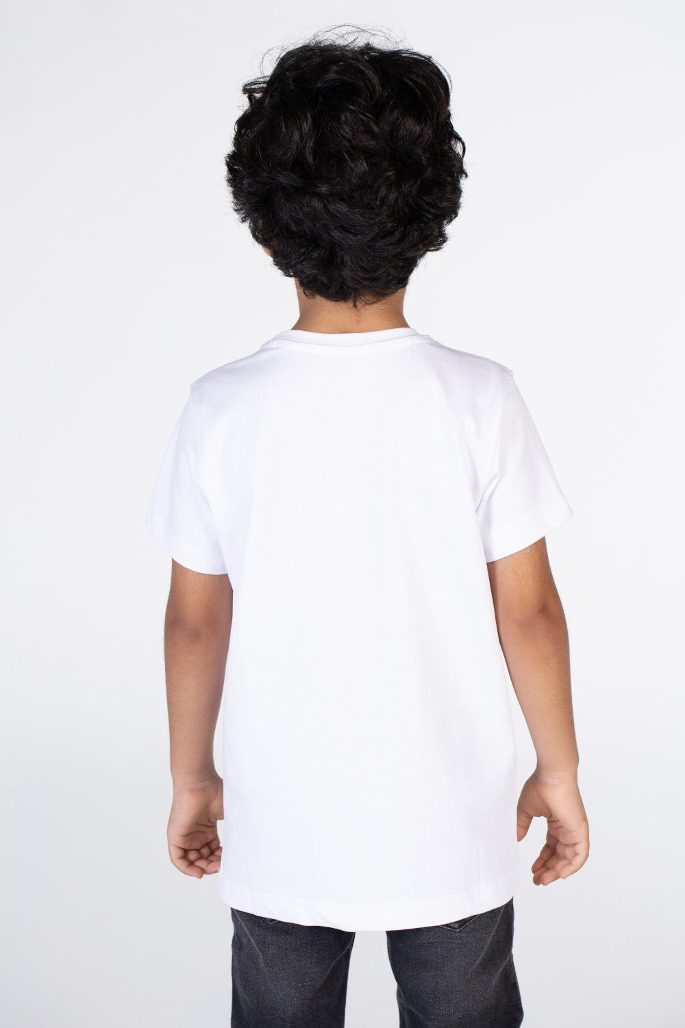 Boys Casual T-shirt With Tomato Print On The Front And A Round Neck