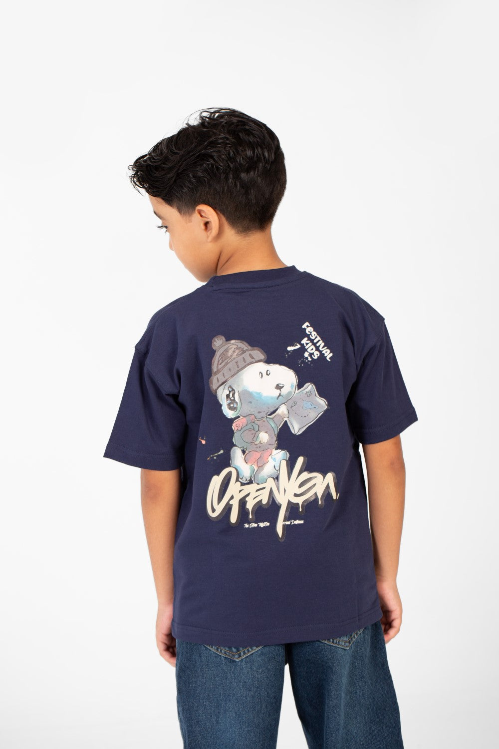 Boy's Summer Melton Oversized Crew Neck Short Sleeve T-Shirt
