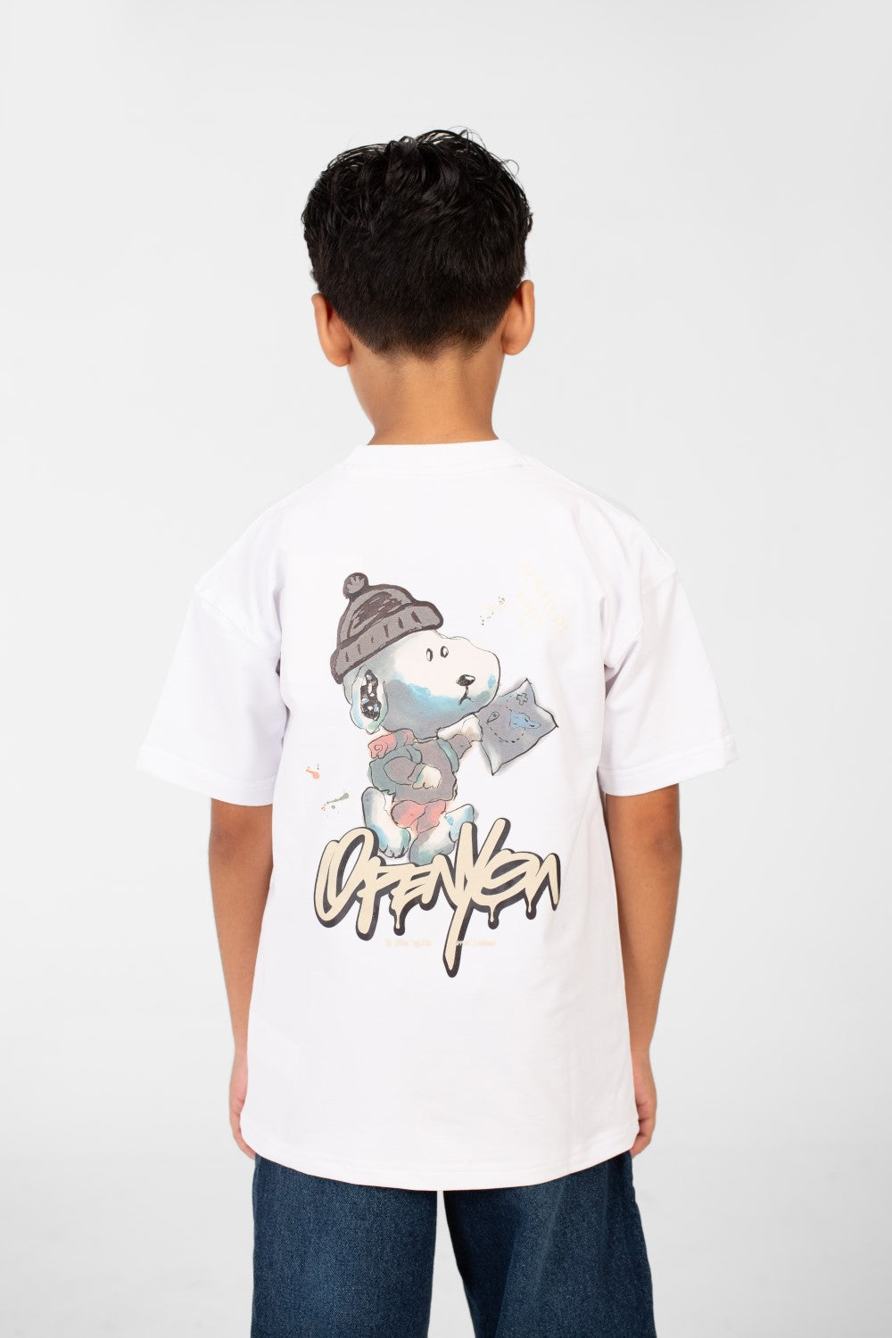 Boy's Summer Melton Oversized Crew Neck Short Sleeve T-Shirt