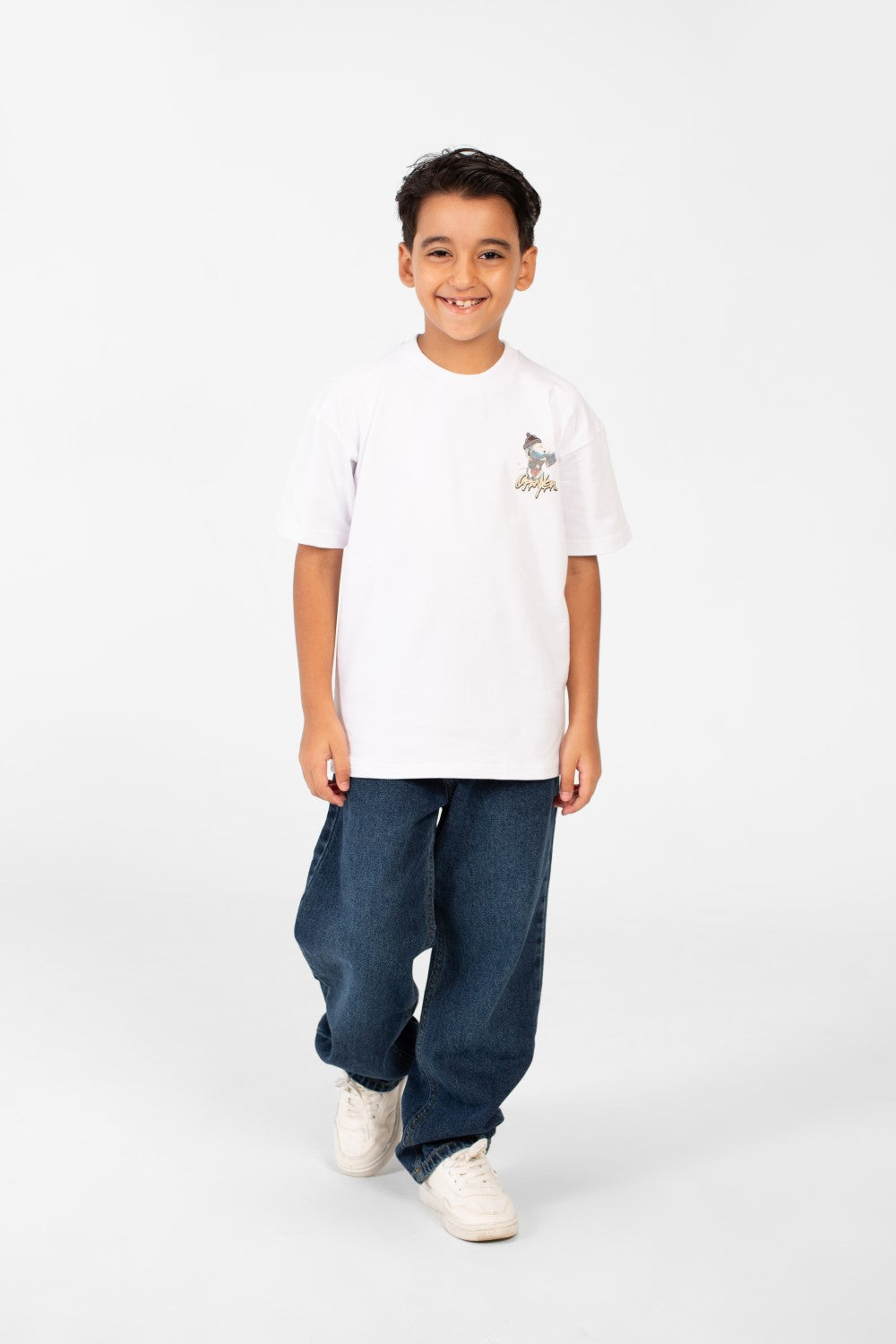 Boy's Summer Melton Oversized Crew Neck Short Sleeve T-Shirt