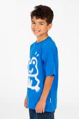 Boy's Short Sleeve Graphic Print Front T-Shirt
