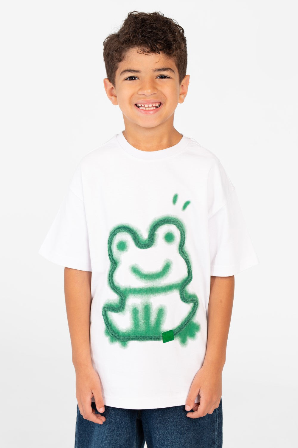 Boy's Short Sleeve Graphic Print Front T-Shirt