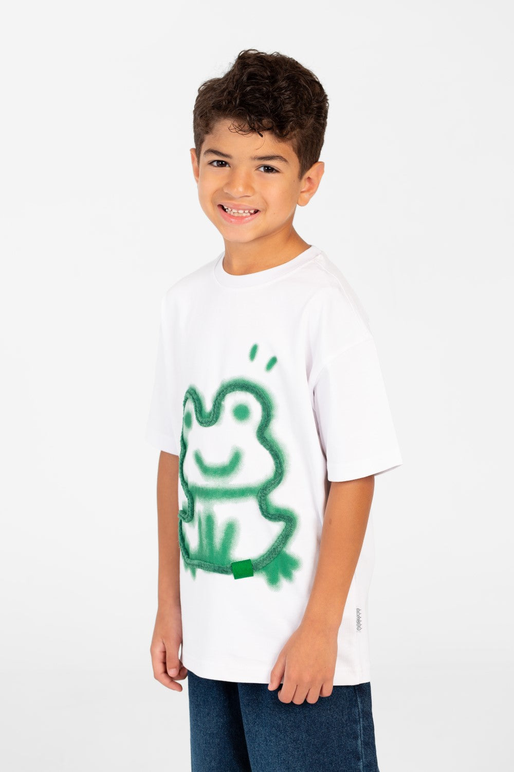 Boy's Short Sleeve Graphic Print Front T-Shirt