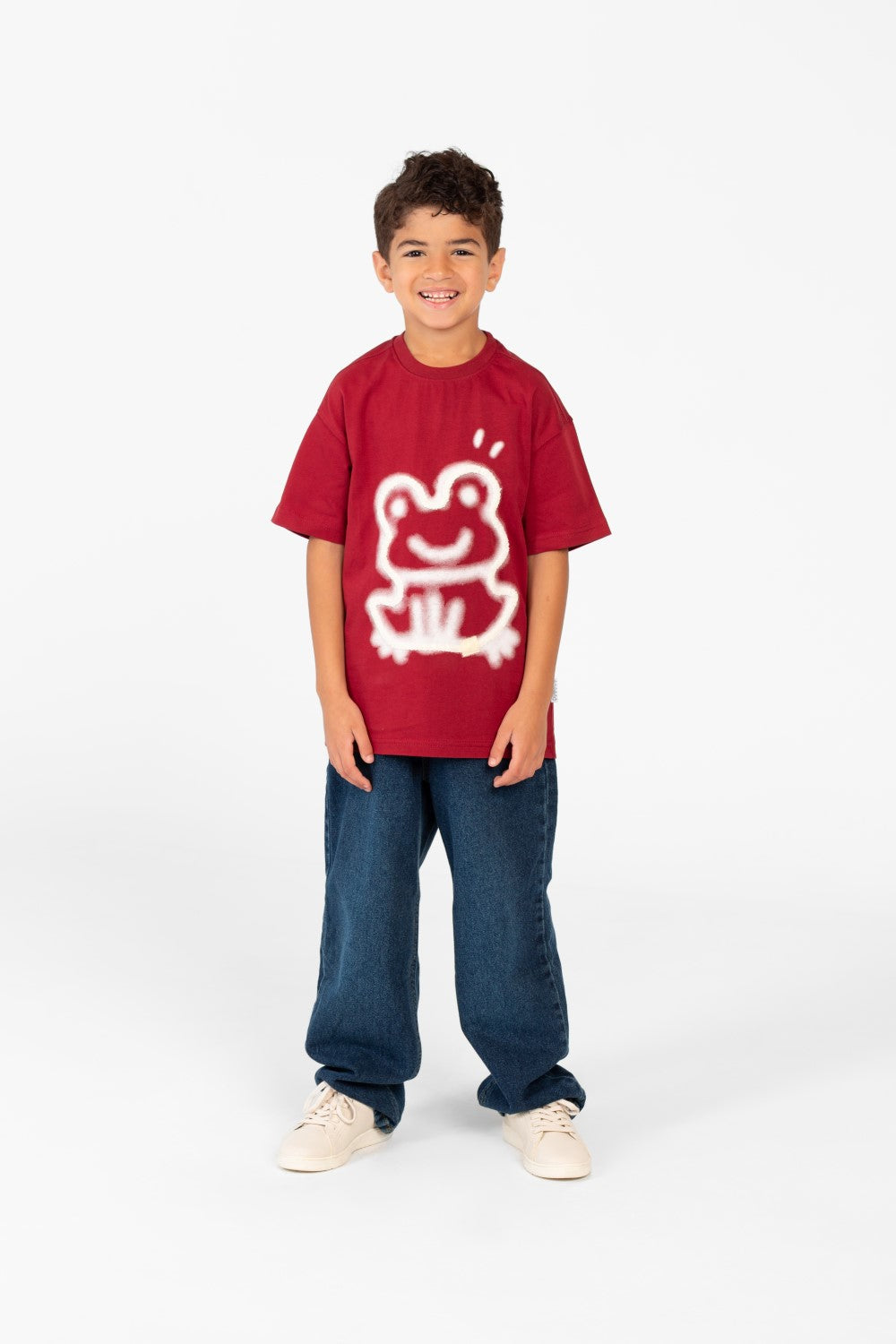 Boy's Short Sleeve Graphic Print Front T-Shirt