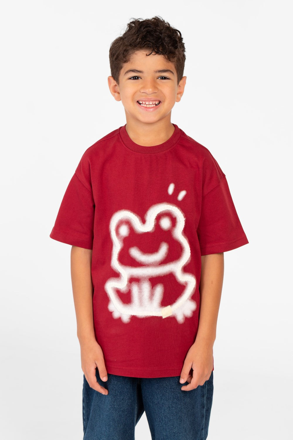 Boy's Short Sleeve Graphic Print Front T-Shirt