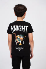 Boys T-shirt With A Round Neck And Tomato Pprint On The Front And Back